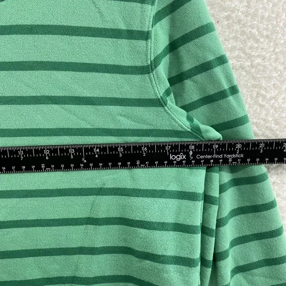 Lauren Jeans Co Ralph Lauren Green Striped Pullover Sweater Womens M Medium - Picture 5 of 8